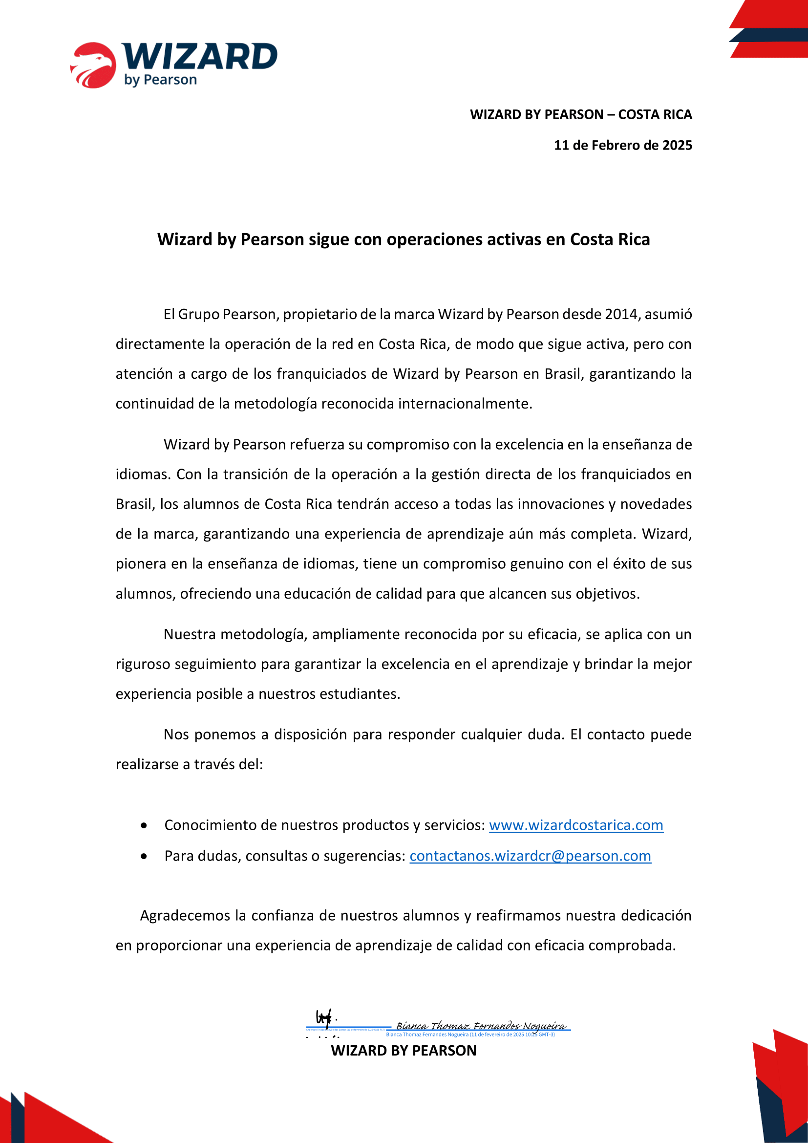 Comunicado